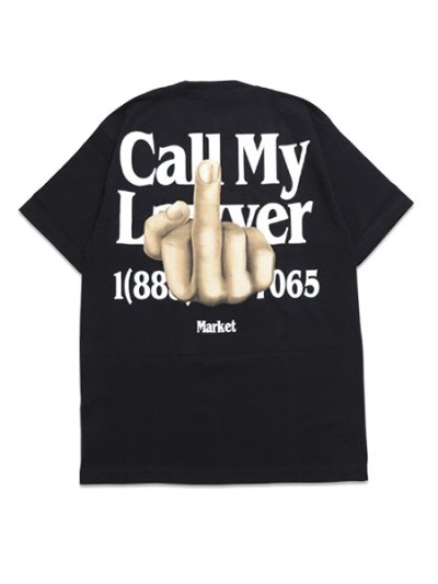 画像1: MARKET FLIP THE BIRD TEE BLACK