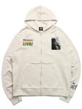 BOB MARLEY LIVE ZIP UP FLEECE BEIGE/BLACK