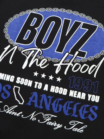 画像4: BOYZ N THE HOOD FLAMES PULLOVER BLACK/BLUE