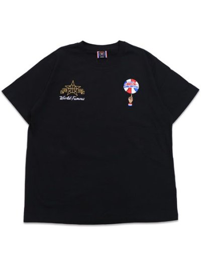 画像2: HARLEM GLOBETROTTERS WORLD FAMOUS TEE BLACK/RED