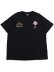 画像2: HARLEM GLOBETROTTERS WORLD FAMOUS TEE BLACK/RED (2)