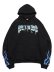 画像1: BOYZ N THE HOOD FLAMES PULLOVER BLACK/BLUE (1)