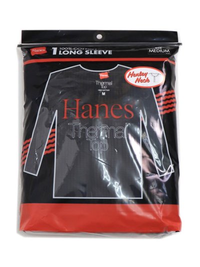 画像6: Hanes L/S THERMAL TOP RELAX FIT HENLEY NECK