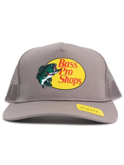画像2: 【KIDS】BASS PRO SHOPS YOUTH BPS MESH BACK CAP GREY