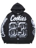 【送料無料】COOKIES DRAFT DAY FULL ZIP HOODIE BLACK