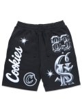 【送料無料】 COOKIES CLOTHING DRAFT DAY SWEAT SHORT BLACK
