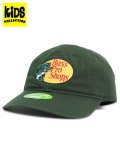 【KIDS】BASS PRO SHOPS TODDLER EMBROIDERED LOGO TWILL CAP DARK GREEN