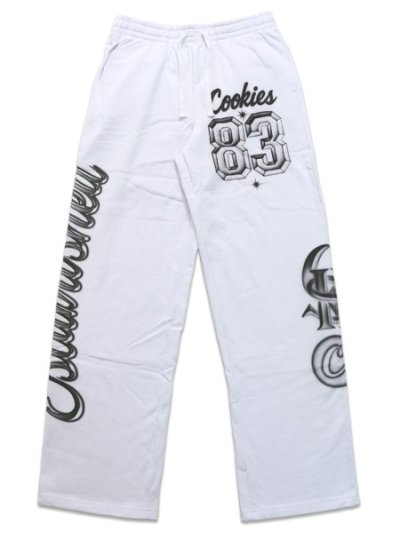 画像1: 【SALE】【送料無料】COOKIES CLOTHING DRAFT DAY SWEAT PANT WHITE