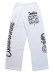 画像1: 【SALE】【送料無料】COOKIES CLOTHING DRAFT DAY SWEAT PANT WHITE (1)