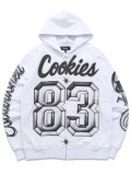 【送料無料】COOKIES CLOTHING DRAFT DAY FULL ZIP HOODIE WHITE