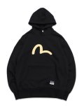 【送料無料】EVISU SEAGULL PRINTED HOODIE BLACK