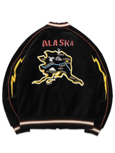 画像1: 【送料無料】EVISU RAIJIN SUKAJAN JACKET BLACK