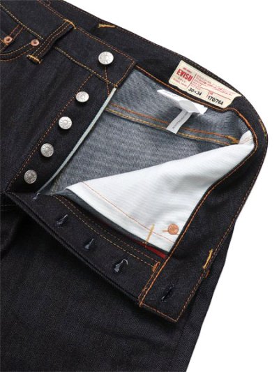 画像4: 【送料無料】EVISU DAICOCK PRINTED JEANS WHITE #2000 RAW INDIGO/WHITE