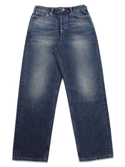 画像2: 【送料無料】EVISU HT,5POCKET WHITE SEAGULL JEANS DARK TONE INDIGO