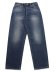 画像2: 【送料無料】EVISU HT,5POCKET WHITE SEAGULL JEANS DARK TONE INDIGO (2)