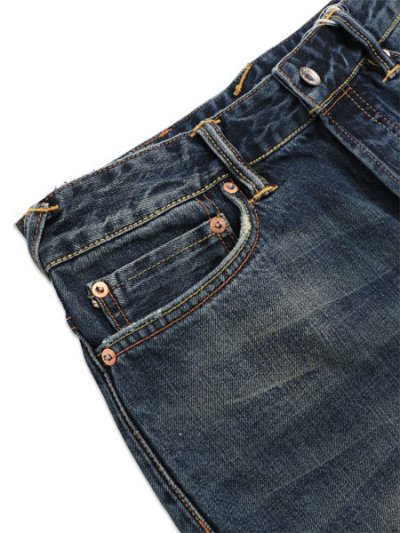 画像3: 【送料無料】EVISU HT,5POCKET WHITE SEAGULL JEANS DARK TONE INDIGO