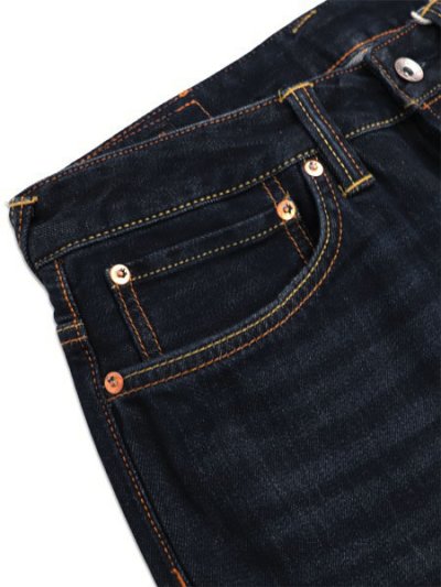画像3: 【送料無料】EVISU ECRU SEAGULL PRINTED POCKET JEANS #2020 INDIGO/ECRU