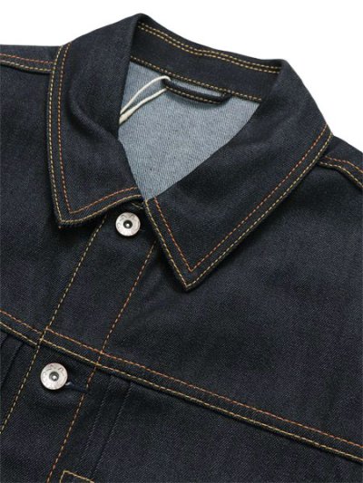画像3: 【送料無料】EVISU ECRU SEAGULL PRINTED DENIM JACKET RAW INDIGO