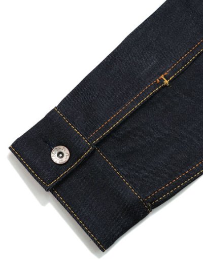 画像8: 【送料無料】EVISU ECRU SEAGULL PRINTED DENIM JACKET RAW INDIGO