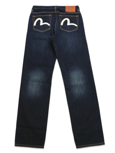 画像1: 【送料無料】EVISU ECRU SEAGULL PRINTED POCKET JEANS #2020 INDIGO/ECRU