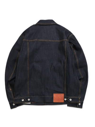 画像2: 【送料無料】EVISU ECRU SEAGULL PRINTED DENIM JACKET RAW INDIGO
