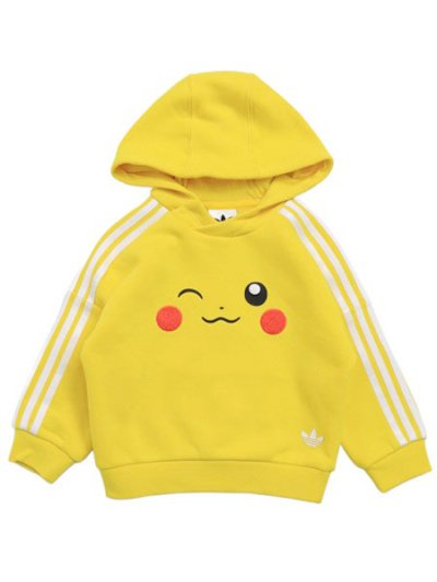 画像2: 【KIDS】ADIDAS KIDS POKEMON LOOSE HOODIE SET-YELLOW/BLACK