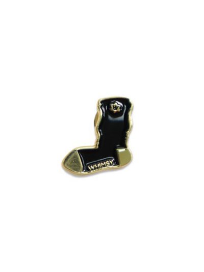 画像1: WHIMSY SOCKS TRADEMARK PIN BLACK