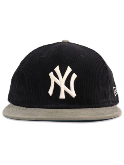 画像2: NEW ERA RC 9FIFTY LEATHER STRAP CORDUROY YANKEES BLK/GREY