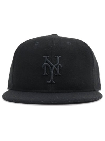 画像2: NEW ERA 9FIFTY SOFT BUCKRAM MELTON METS BLACK