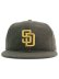 画像2: NEW ERA 9FIFTY SOFT BUCKRAM MELTON PADRES KHAKI/GOLD (2)