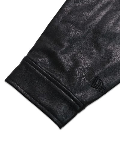 画像8: 【送料無料】NEW ERA SYNTHETIC LEATHER JACKET YANKEES BLK