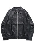 【送料無料】NEW ERA SYNTHETIC LEATHER JACKET YANKEES BLK