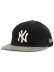 画像1: NEW ERA RC 9FIFTY LEATHER STRAP CORDUROY YANKEES BLK/GREY (1)