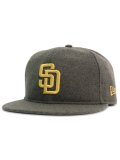 NEW ERA 9FIFTY SOFT BUCKRAM MELTON PADRES KHAKI/GOLD