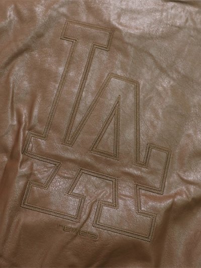 画像5: 【送料無料】NEW ERA SYNTHETIC LEATHER JACKET DODGERS BROWN