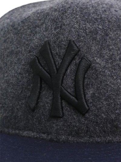 画像6: NEW ERA 9FIFTY SOFT BUCKRAM MELTON YANKEES GREY/NAVY