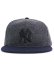 画像2: NEW ERA 9FIFTY SOFT BUCKRAM MELTON YANKEES GREY/NAVY (2)