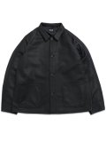 【送料無料】SCHOTT LAMB LEATHER COVERALL JACKET BLACK