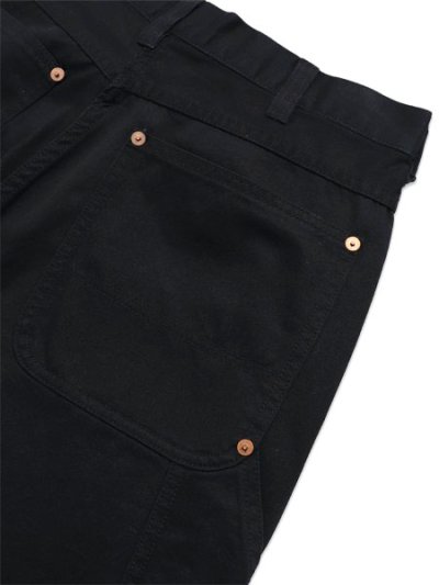 画像5: 【送料無料】SCHOTT LEATHER COMB DOUBLE KNEE PANTS BLACK