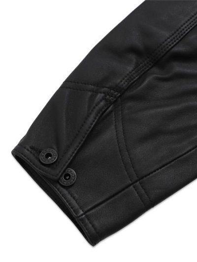 画像6: 【送料無料】SCHOTT LAMB LEATHER COVERALL JACKET BLACK