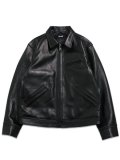 【送料無料】SCHOTT LEATHER TRACKER JACKET BLACK