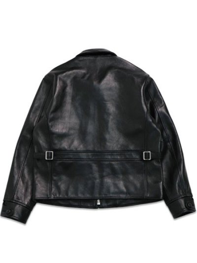 画像2: 【送料無料】SCHOTT LEATHER TRACKER JACKET BLACK