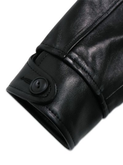 画像7: 【送料無料】SCHOTT LEATHER TRACKER JACKET BLACK