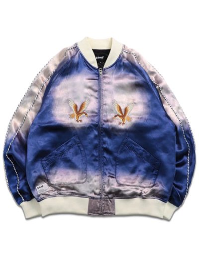画像1: 【送料無料】SCHOTT RAYON SUKA JACKET NAVY