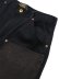 画像3: 【送料無料】SCHOTT LEATHER COMB DOUBLE KNEE PANTS BLACK (3)