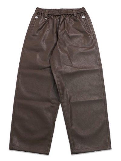 画像1: 【送料無料】FUBU FAUX LEATHER EASY PANTS