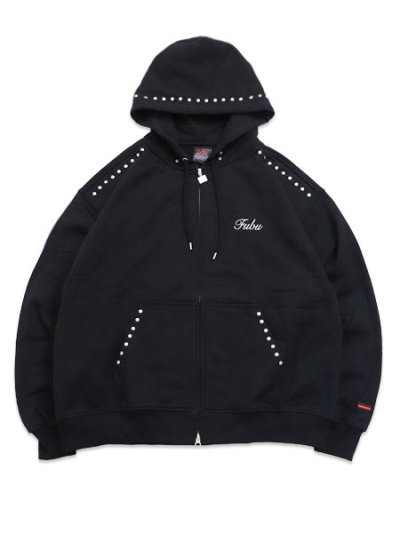画像1: 【送料無料】FUBU STUDS ZIP HOODIE