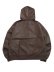 画像2: 【送料無料】FUBU FAUX LEATHER ZIP HOODIE (2)