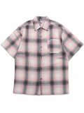 CALTOP FL PLAID S/S SHIRT PINK/GREY