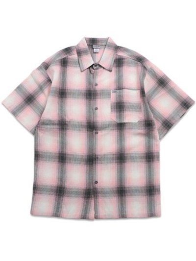 画像1: CALTOP FL PLAID S/S SHIRT PINK/GREY